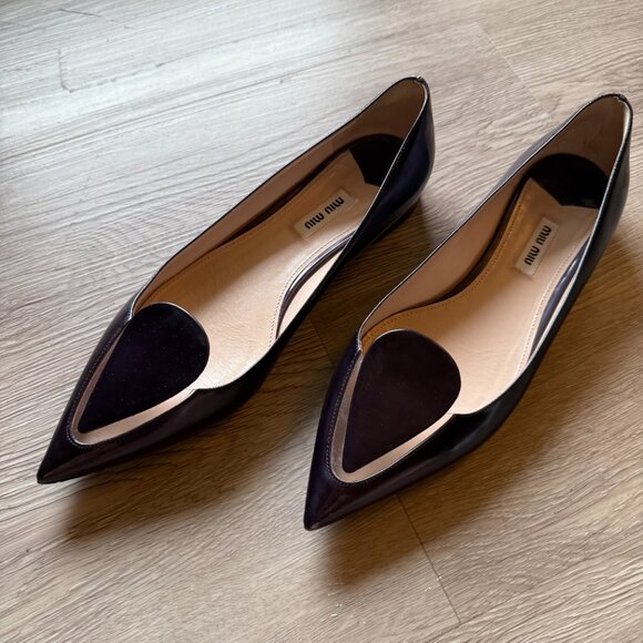 Miu Miu Pointed Toe Flat - Picture 2 of 14